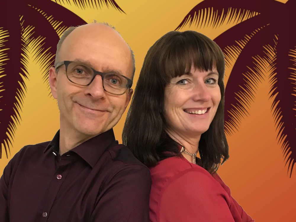 Das Salsa-Sommer-Team - Andrea und Volker. Das Salsa-Sommer-Team - Andrea und Volker.