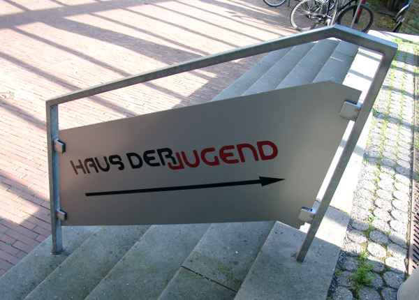 Treppe zum Haus der Jugend in Osnabrück.