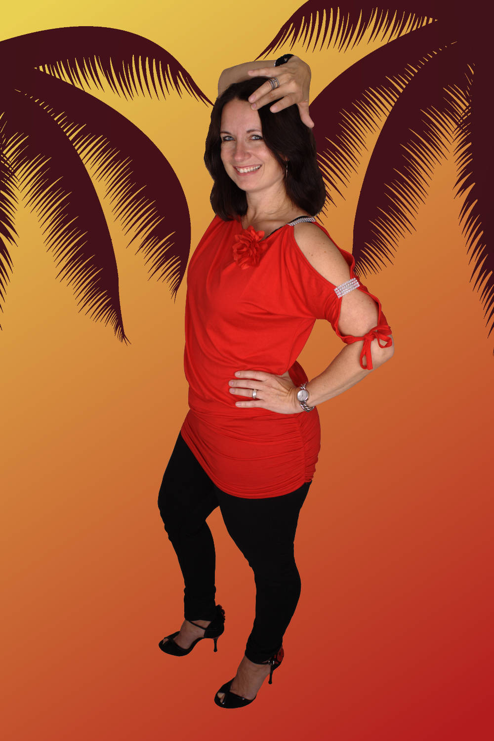 Andrea aus dem Salsa-Sommer-Team. Andrea aus dem Salsa-Sommer-Team.